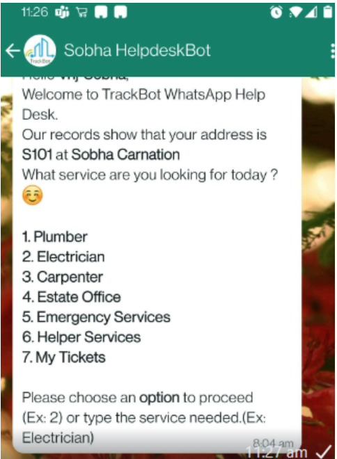 TrackBot WhatsApp